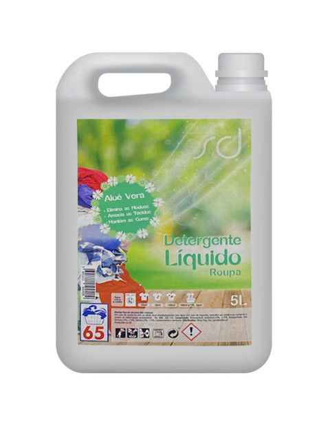 Detergente Roupa Líquido Aloé Vera 5L Profissional | Detergentes | 