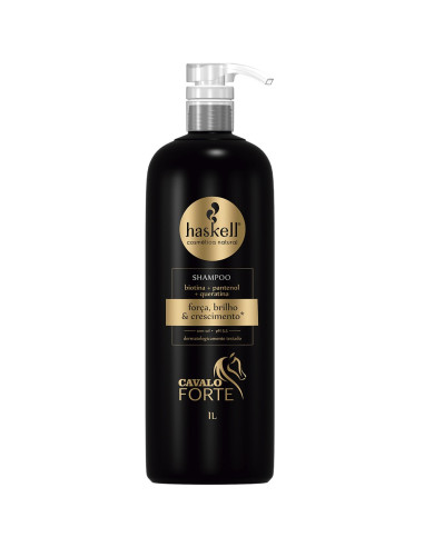 Shampoo Cavalo Forte p/Cabelos Fracos 1L - Haskell Haskell Cavalo Forte