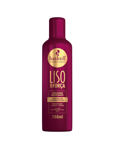 Finalizador Liso com Força Haskell 150ml para Cabelos lisos, alisados ou com frizz Haskell Liso com Força