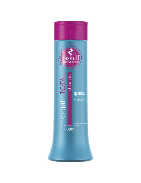 Shampoo Resgat Total p/Cabelos Danificados 300ml - Haskell | DESC Haskell Resgat Total