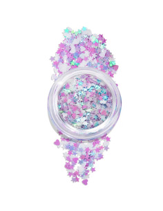 Glitter Fantasia Mix Roxo e Azul 1g - INOCOS | INOCOS Nail Art | INOCOS Verniz Gel