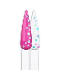 Glitter Fantasia Mix Roxo e Azul 1g - INOCOS INOCOS Nail Art 2