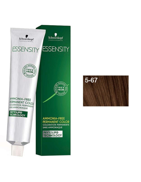 Coloração 5.67 Castanho Claro Chocolate Cobre Essensity 60ml - Schwarzkopf Essensity