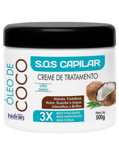 Creme de Tratamento Óleo de Coco 500g - Hidran | Hidran | Hidran