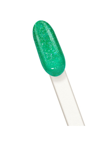 Verniz Like Gel 151 Verde Glitter Funk - Inocos INOCOS Verniz Like Gel 