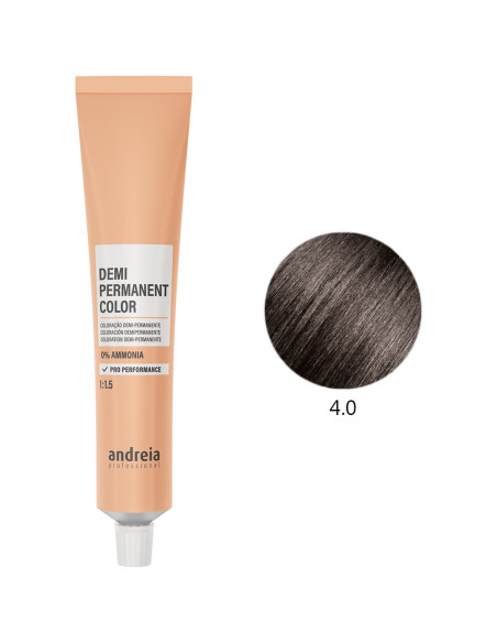 Coloração Demi-Permanente 0% Amoníaco 4.0 Vegan 100ml - Andreia Profissional Tinta sem Amoníaco e Semi Permanente da Andreia Pro