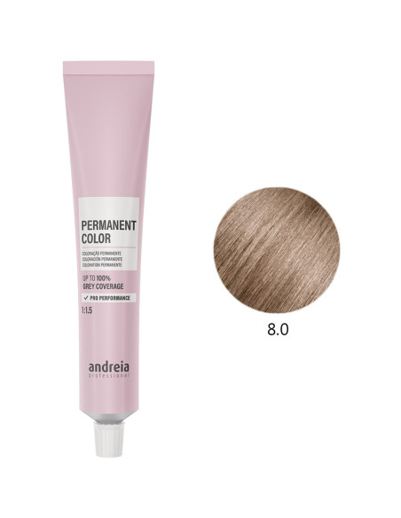 Coloração Permanente 8.0 Vegan 100ml - Andreia Profissional Coloração Permanente da Andreia Profissional