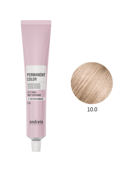 Coloração Permanente 10.0 Vegan 100ml - Andreia Profissional Coloração Permanente da Andreia Profissional