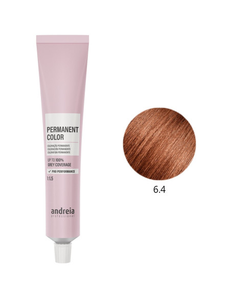 Coloração Permanente 6.4 Vegan 100ml - Andreia Profissional Coloração Permanente da Andreia Profissional