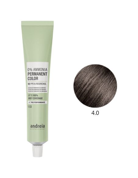 Coloração Permanente 0% Amoníaco 4.0 Vegan 100ml - Andreia Profissional Tinta Sem Amoníaco Permanente da Andreia Profissional