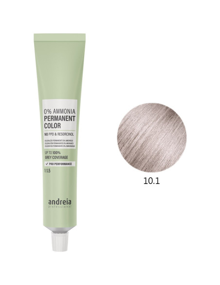 Coloração Permanente 0% Amoníaco 10.1 Vegan 100ml - Andreia Profissional Tinta Sem Amoníaco Permanente da Andreia Profissional