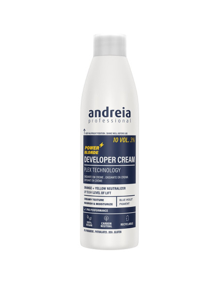 Oxidante Cabelo Developer Power Blond 10Vol. 3% 200ml - Andreia Profissional Power Blonde Coloração Aclarante Andreia