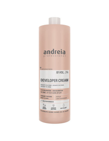 Oxidante Cabelo Developer 10 Vol. 3% 1L - Andreia Profissional Descolorantes Andreia