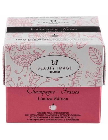 Vela de Massagem Champanhe Beauty Image 80g – Óleo Quente Aromático