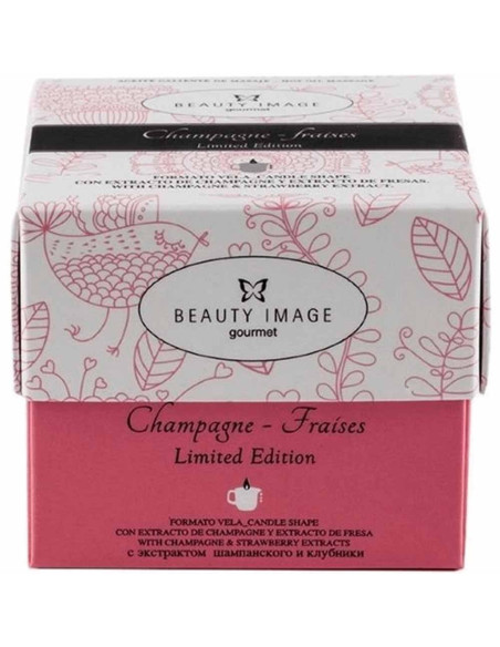 Vela de Massagem Champanhe Beauty Image 80g – Óleo Quente Aromático