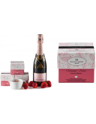 Vela de Massagem Champanhe Beauty Image 80g – Óleo Quente Aromático