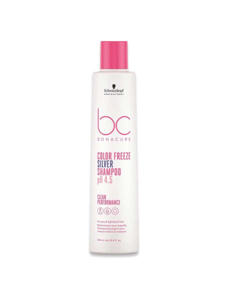 Shampoo Pigmentado Color Freeze Silver Bonacure 250ml - Schwarzkopf BC Color Freeze