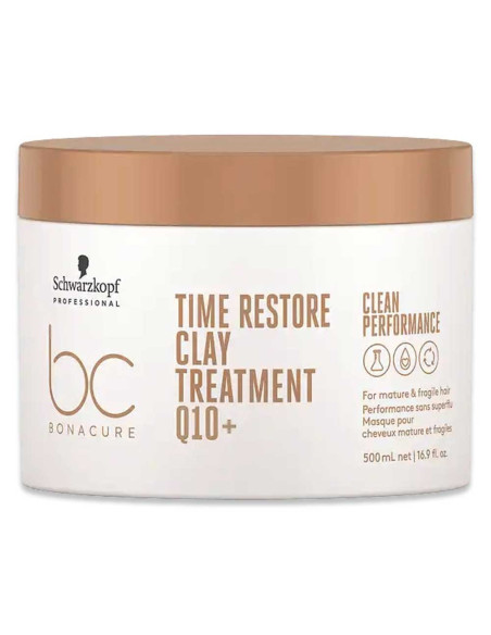 Máscara de Argila Time Restore Bonacure 500ml - Schwarzkopf BC Time Restore