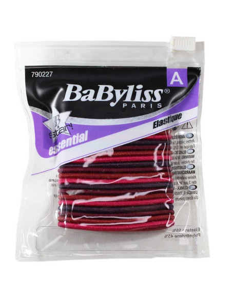 Elásticos Cabelo - Cor Vermelho Pack 24 Babyliss desc Frizetes | Ganchos | Molas 