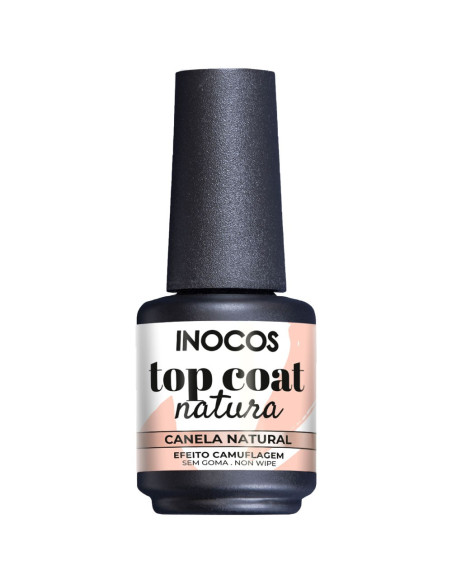 Top Coat Canela Natural 15ml  - Natura INOCOS INOCOS Verniz Gel