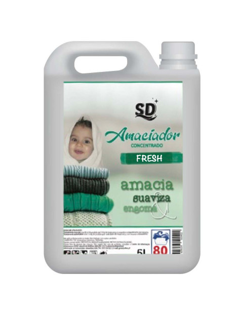 Amaciador Roupa Concentrado FRESH 5L Profissional | Detergentes | 