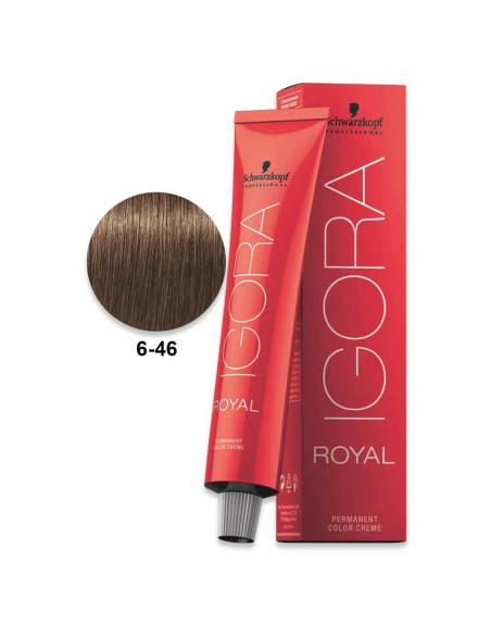 Igora Royal 6.46 Loiro Escuro Bege Chocolate 60ml - Schwarzkopf Coloração Permanente da Igora