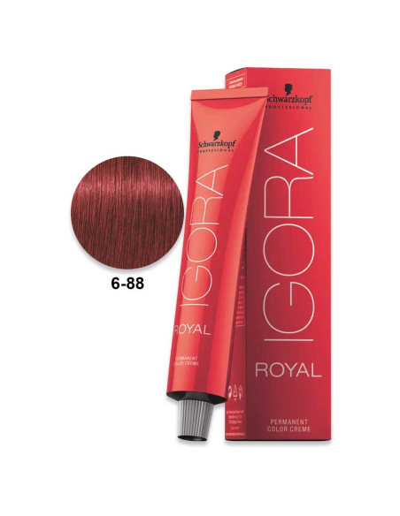 Igora Royal 6.88 Loiro Escuro Extra Vermelho 60ml - Schwarzkopf Igora Royal