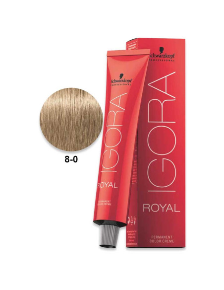 Igora Royal 8.0 Loiro Claro Natural 60ml - Schwarzkopf Igora Royal