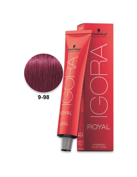 Igora Royal 9.98 Loiro Claro Violeta Vermelho 60ml - Schwarzkopf Igora Royal