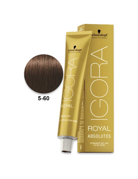 Igora Royal Absolutes 5.60 Castanho Claro Chocolate Natural 60ml - Schwarzkopf Igora Royal Absolutes