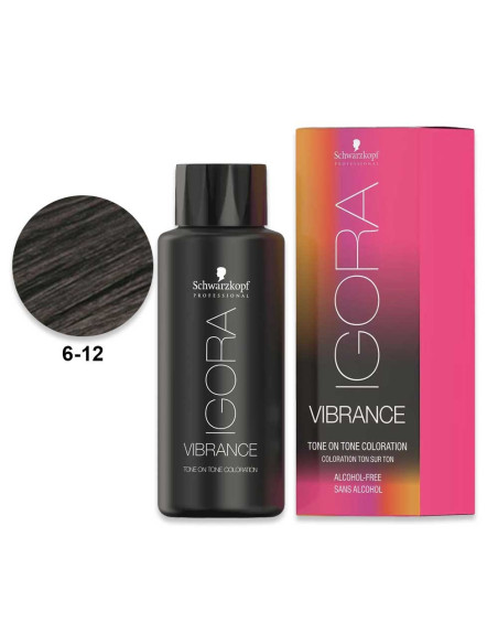 Igora Vibrance 6.12 Loiro Escuro Cendré Plus 60ml - Schwarzkopf Igora Vibrance