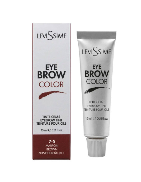 Levissime - Coloração Eyebrow Color Castanho 7.5 Sobrancelhas 15ml Estética