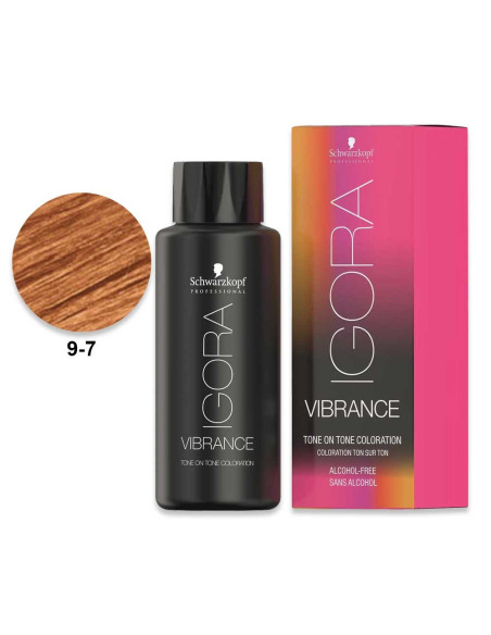 Igora Vibrance 9.7 Loiro Extra Claro Cobre 60ml - Schwarzkopf Igora Vibrance