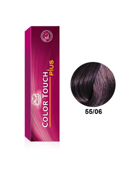 Color Touch Plus 55/06 Castanho Claro Intenso Natural Violeta 60ml - Wella Professionals Wella Color Touch Plus