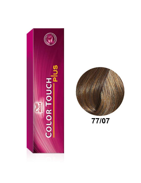 Color Touch Plus 77/07 Louro Médio Intenso Natural Marron 60ml - Wella Professionals Wella Color Touch Plus