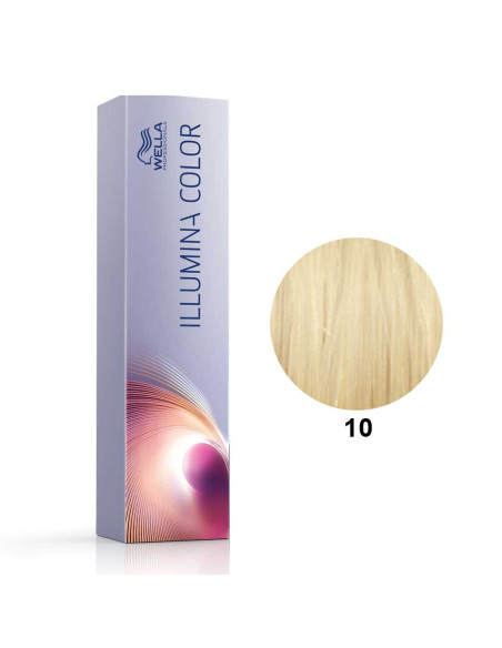 Tinta Illumina Color 10 Louro Super Claro 60ml - Wella Professionals Illumina Wella