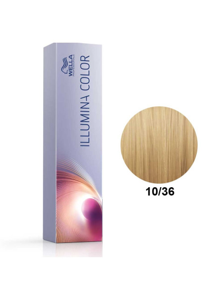 Tinta Illumina Color 10/36 Louro Super Claro Dourado Violeta 60ml - Wella Professionals Illumina Wella