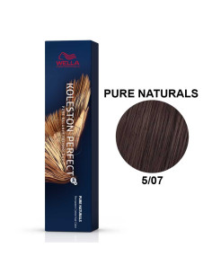Koleston Perfect ME+ Naturais Puros 5/07 Castanho Claro Natural Marron 60ml - Wella Professionals Wella Koleston Perfect