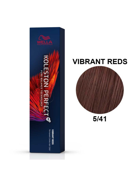 Koleston Perfect ME+ Vermelhos Vibrantes 5/41 Castanho Claro Cobre Cinza 60ml - Wella Professionals Wella Koleston Perfect