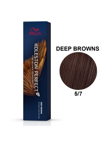 Koleston Perfect ME+ Castanhos Profundos 5/7 Castanho Claro Marron 60ml - Wella Professionals Wella Koleston Perfect