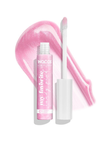 Lip Gloss 01 Candy Pink 8ml - Inocos Coleção de Natal A minha coisa favorita INOCOS
