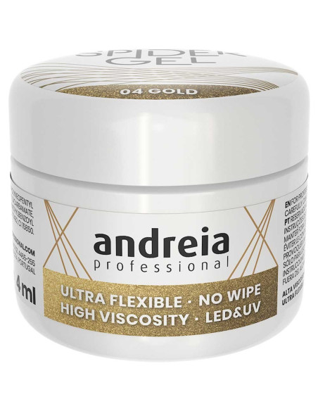 Spider Gel 04 Ouro - Andreia Professional Nail Art Andreia