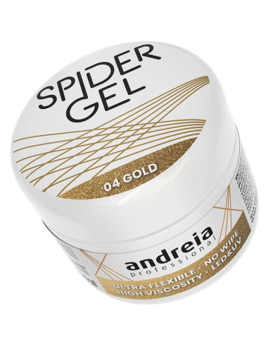 Spider Gel 04 Ouro - Andreia Professional Nail Art Andreia