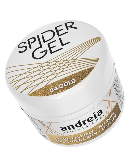 Spider Gel 04 Ouro - Andreia Professional Nail Art Andreia