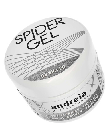 Spider Gel 03 Prata - Andreia Professional Nail Art Andreia