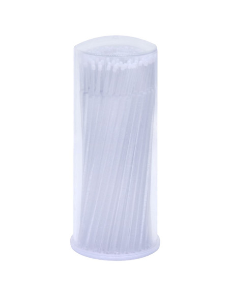 Tubo 100 Aplicadores p/ Pestanas Glitter Extensão de Pestanas