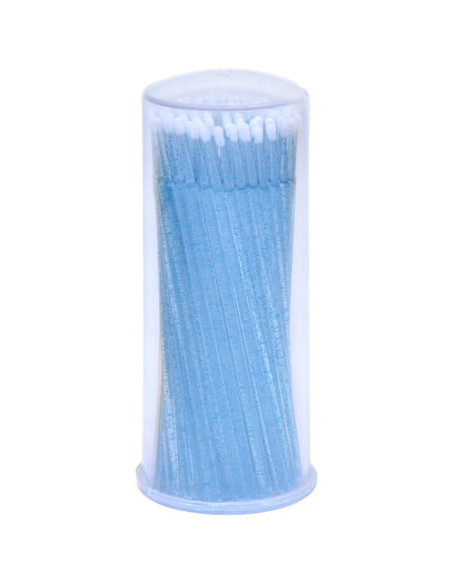 Tubo 100 Aplicadores p/ Pestanas Glitter Extensão de Pestanas