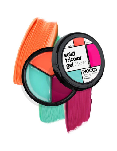 Solid Tricolor Gel 09 Sunset Love - INOCOS INOCOS Solid Tricolor Gel 