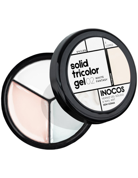 Solid Tricolor Gel 02 White Fantasy - INOCOS