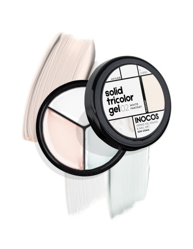 Solid Tricolor Gel 02 White Fantasy - INOCOS INOCOS Solid Tricolor Gel 